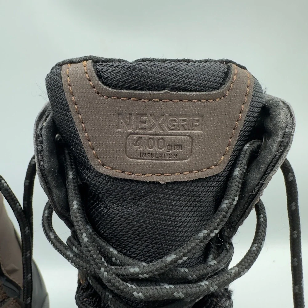 Nexgrip Ice‎ Badland Mens 8 Winter Boots Brown Black 400g Insulated Waterproof